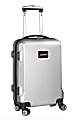 Denco Sports Luggage Rolling Carry-On Hard Case, 20" x 9" x 13 1/2", Silver, Connecticut Huskies