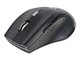 Manhattan Curve Wireless Optical Mouse, Black, 179386