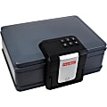 First Alert 0.19 Cubic Foot Waterproof Fire Chest with Digital Lock - 0.19 ft³ - Programmable, Key, Digital Lock - Fire Resistant, Water Proof - for Document - Internal Size 2.90" x 13.20" - Overall Size 5.8" x 16.1"
