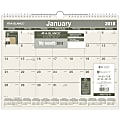 AT-A-GLANCE® Monthly Wall Calendar, 15" x 12", 100% Recycled, Green, January to December 2018 (PMG7728-18)