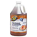 Zep Hardwood & Laminate Floor Cleaner - 128 fl oz (4 quart) - Fresh ScentBottle - 4 / Carton - Brown