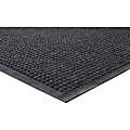 Genuine Joe Waterguard Floor Mat - Floor - 10 ft Length x 36" Width - Rectangular - Rubber - Charcoal - 1Each