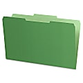 Pendaflex® Legal-Size Interior File Folders, 1/3 Cut, Bright Green, Box Of 100