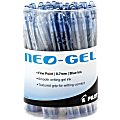 Pilot® Neo-Gel Gel Stick Pens, Fine Point, 0.7 mm, Clear Barrel, Blue Ink, Pack Of 48 1 thumbnail image
