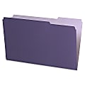 Pendaflex® Legal-Size Interior File Folders, 1/3 Cut, Violet, Box Of 100