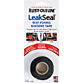 LeakSeal Self-Fusing Silicone Tape, 1.5" Core, 1" x 0.28 yd., Black