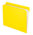 Pendaflex® Reinforced-Top File Folders, Straight Cut Tab, Letter Size, Yellow, Box Of 100 Folders 1 thumbnail image