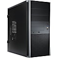 In Win EA035 Mid Tower Chassis - Mid-tower - Black, Silver - 8 x Bay - 1 x 350 W - Power Supply Installed - ATX, Micro ATX Motherboard Supported - 3 x Fan(s) Supported - 3 x External 5.25" Bay - 2 x External 3.5" Bay - 2 x Internal 3.5" Bay