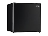 Danby Compact Refrigerator - 1.60 ft³ - Manual Defrost - Reversible - 1.60 ft³ Net Refrigerator Capacity - 207 kWh per Year - Black - Smooth - Built-in