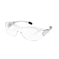 Crews Law Over-The-Glasses Safety Glasses, Gray Frames, Clear Antifog Lenses