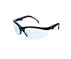 Crews Klondike Plus Safety Glasses, Black Frame, Light Blue Lens