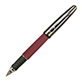 Yafa Ink Cartridge Fountain Pen, Medium Point, 1.0 mm, Burgundy Barrel, Assorted Ink Colors