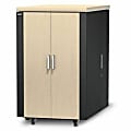 APC by Schneider Electric NetShelter CX 24U Secure Soundproof Server Room in a Box Enclosure - For Server, Storage, Converged Infrastructure - 24U Rack Height x 19" Rack Width - Floor Standing - Gray, Oak - 1002.11 lb Static/Stationary Weight Capacity 1 thumbnail image