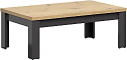 Lifestyle Solutions Essex Coffee Table, 15-3/4”H x 43-1/3”W x 25-3/5”D, Dark Gray/Natural 1 thumbnail image