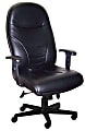 Mayline® Comfort Series 9413AG Leather High-Back Chair, Black 1 thumbnail image