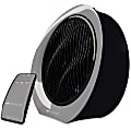 Bionaire Bionare 12" 3-speed Power Fan - 12" Diameter - 3 Speed - Remote, Oscillating, Timer-off Function, LED, Retractable Cord, Carrying Handle, Louver Rotation - 16.2" Height x 6.9" Width - Black