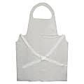 Boardwalk Disposable Food Service Aprons, 28" x 45", White, Pack Of 100 Aprons