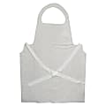 Boardwalk Disposable Food Service Aprons, 28" x 45", White, Pack Of 100 Aprons 1 thumbnail image