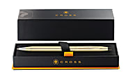 Cross® Classic® Century® 10-Karat Gold-Filled Ballpoint Pen, Medium Point, 1.0 mm, Gold Barrel, Black Ink