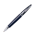 Aldo Domani Torino Ballpoint Pen With Leather Case, 1.0 mm, Medium Point, Blue Barrel, Black Ink 1 thumbnail image