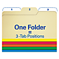 Find It® All-Tab File Folders, Letter Size, Assorted Colors, Pack Of 80