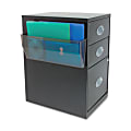 Deflecto Magnetic Wall File Pocket, Smoke 1 thumbnail image