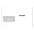 ComplyRight™ Single-Window Envelopes For Standard IRS 2-Up 1099 Formats, Moisture-Seal, White, Pack Of 100 Envelopes