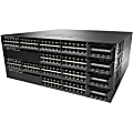 Cisco Catalyst 3650-48F 48 Ports Layer 3 Switch Redundant Power Supply (not included) - 48 Ports - Manageable - 10/100/1000Base-T - 3 Layer Supported - 4 SFP Slots - 1U High - Rack-mountable, Desktop - Lifetime Limited Warranty