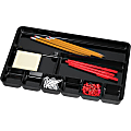 Sparco Plastic 9-Compartment Storage Organizer, 1 4/16" x 14" x 9 6/16", Black