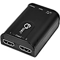 SIIG 2-Port HDMI Splitter with Audio - USB Powered - 340 MHz to 340 MHz - 1 x HDMI In - 2 x HDMI Out
