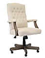Boss Button-Tufted Ergonomic High-Back Chair, Champagne Velvet 1 thumbnail image