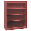 Lorell® Veneer Modular Shelving Bookcase, 4-Shelf, 48"H x 36"W x 12"D, Mahogany