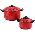 Gibson Home Casselman 4-Piece Pasta Pot Set, Red 1 thumbnail image