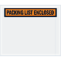 Tape Logic® Preprinted Packing List Envelopes, Packing List Enclosed, 10" x 12", Orange, Case Of 500