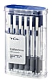 TUL® BP Series Retractable Ballpoint Pens, Medium Point, 1.0 mm, Silver Barrel, Blue Ink, Pack Of 12 Pens