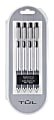 TUL® BP Series Retractable Ballpoint Pens, Fine Point, 0.8 mm, Silver Barrel, Black Ink, Pack Of 4 Pens 1 thumbnail image