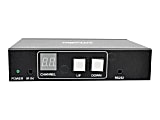 Tripp Lite 2-Port HDMI Over IP Receiver / Extender RS-232 Serial & IR Control TAA - 2 Output Device - 328.08 ft Range - 1 x Network (RJ-45) - 2 x HDMI Out - 1920 x 1440 - Twisted Pair - Category 6 - Rack-mountable, Wall Mountable, Pole-mountable