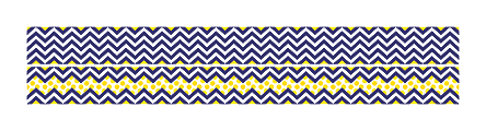 Barker Creek Double-Sided Straight-Edge Border Strips, 3" x 35", Chevron Navy, Pack Of 12