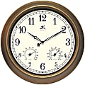 Infinity Instruments Round Wall Clock, 18", Bronze/Ivory 1 thumbnail image