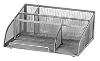 OfficeMax Mesh Angled Desk Organizer, Silver 1 thumbnail image