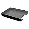 Advantus Fusion Letter Tray, 12 13/16"H x 1 3/4"W x 10 1/8"D, Black/Gray 1 thumbnail image