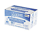 Napkleen Disposable Bibs, 2-ply Tissue, 1-ply Poly, 13 x 18, Light Blue, 50/Box 1 thumbnail image
