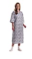 Medline Tie Side Patient Gowns, 49", Royale 2-Tone Blue, Pack Of 12 1 thumbnail image