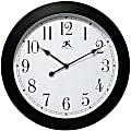 Infinity Instruments Round Wall Clock, 26", Black/White