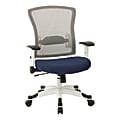 Office Star™ Space Seating Mesh Mid-Back Chair, Navy/White