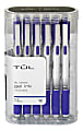TUL® Retractable Gel Pens, Bold Point, 1.0 mm, Silver Barrel, Blue Ink, Pack Of 12 Pens 1 thumbnail image