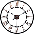 Infinity Instruments Round Wall Clock, 28", Bronze