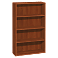 HON® 10700 58"H 4-Shelf Bookcase, Cognac 1 thumbnail image