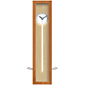 Infinity Instruments Tabletop Clock, 21"H x 8"W x 5"D, Light Brown/Tan