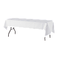 Tatco White Paper Table Covers, 54" x 108", White, Box Of 20